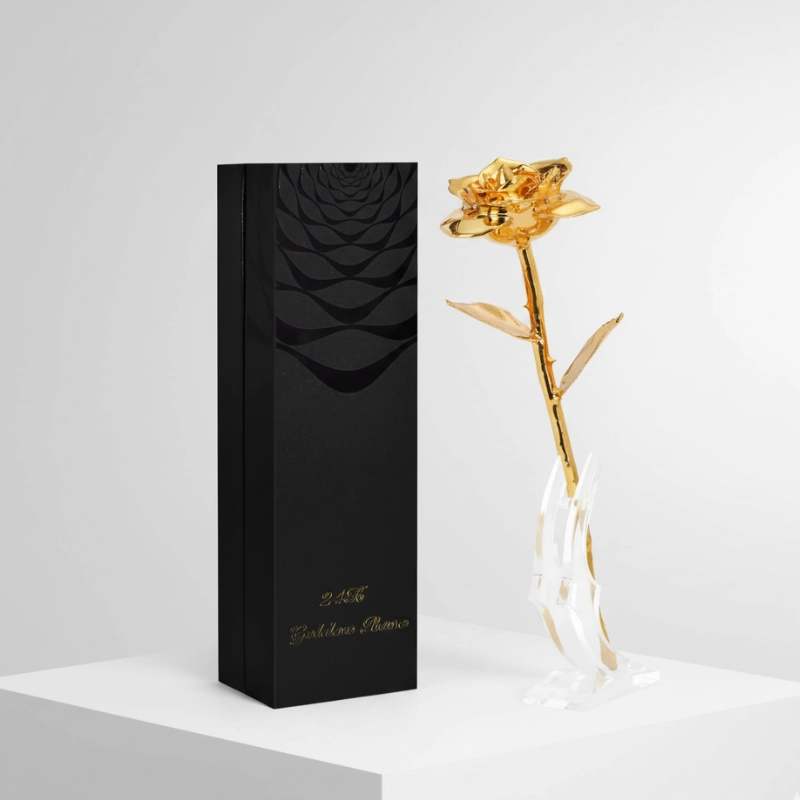 Luxurious 24K Gold Dipped Rose Gift